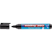 Набор маркеров для флипчартов edding 380 Cap-off, круглый наконечник, 1.5-3 мм, 4 цвета